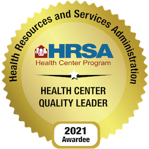 HRSA健康中心计划2021年金奖标志
