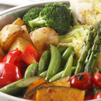 健康蔬菜的混合物。